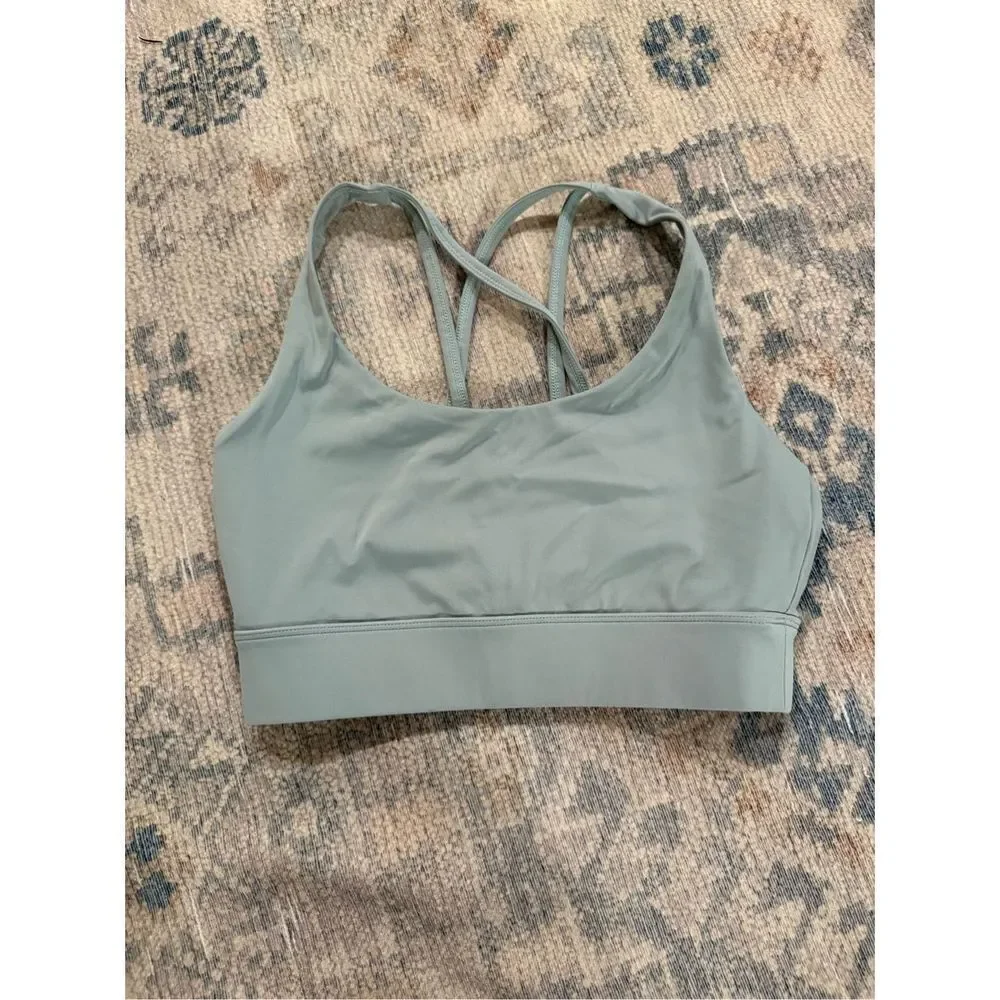 Balance Athletica Gray Non-Padded Cross Back Athletic Sports Bra Size‎ Small